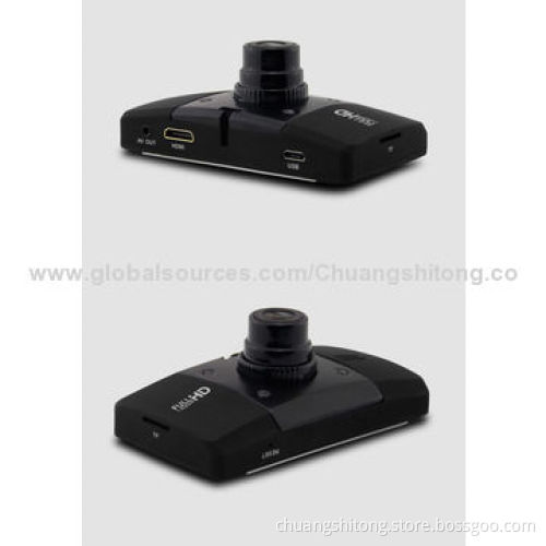Car camera recorder, black color, H.264 with NTK96650, Novatek 170-degree wide angle